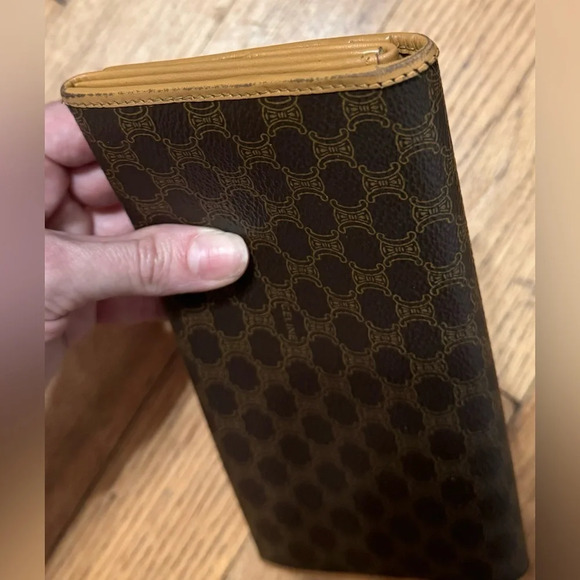 Celine Triomphe Vintage Macadam Canvas leather wallet - Picture 9 of 11